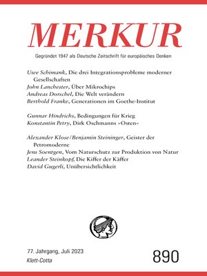 cover image of MERKUR  7/2023